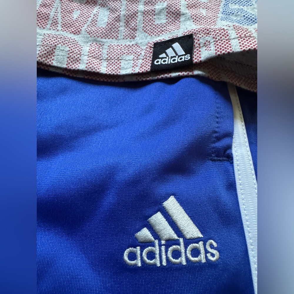 Adidas Blue gray and White Athletic Set 4T - Picture 3 of 5